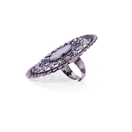 Avika Women's Oxidized Metallic Designer Party Wear Ring